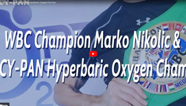 WBC Mestari Marko Nikolic & MACY-PAN Hyperbaarinen happi kammio